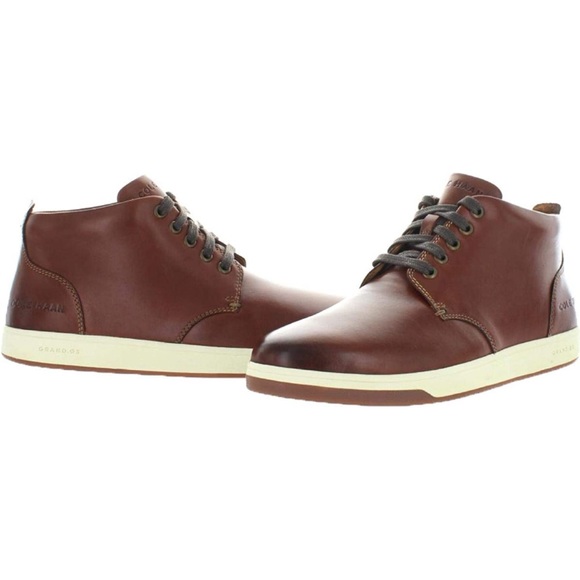 Cole Haan Vartan 2.0 Midcut C32238 Woodbury Smooth Leather Sneaker Size 11 Men’s - Picture 9 of 10